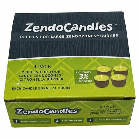 JT EATON ZendoCandle Citronella Candle Candle For Mosquitoes 1 box 1824H-CAND